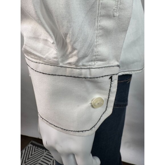 Zeuz Mens Button-Up Shirt With Eagle Graphic & FOR Text On Shoulder M 100% Cotto - Picture 12 of 16